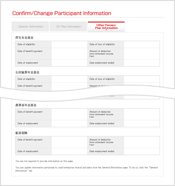 Other Pension Plan Information