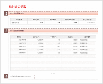 給付金の受取　給付裁定（判定）後